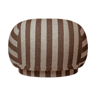 Ferm Living Rico pouf -istuinrahi Louisiana, Sand-chocolate