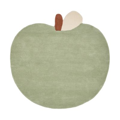 Ferm Living Apple tuftattu matto Tea Green, 110x110 cm