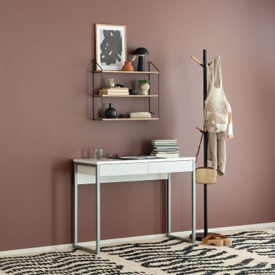 Tvilum Div työpöytä korkeakiilto valkoinen