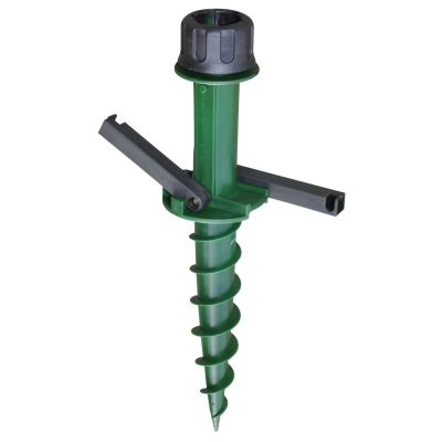 Ei brändiä Umbrella ruuvattava aurinkovarjon jalka vihreä/musta