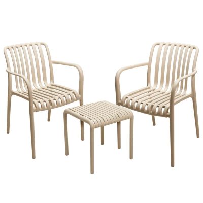 Verde parvekesetti greige