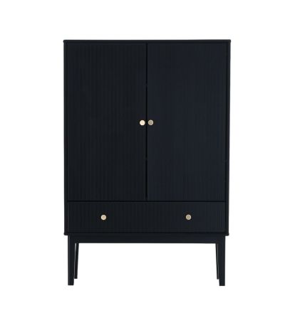 Kiteen Tapio kaappi 81x36x120 cm musta
