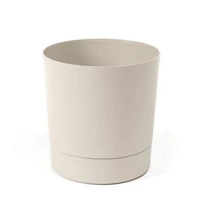 4Living Aura ruukku aluslautasella 22,5 cm beige