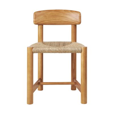 GUBI Daumiller Side Chair tuoli Natural Rush-golden pine