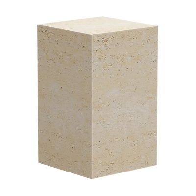 NORR11 Cubism sivupöytä Travertiini, 30×30×50 cm