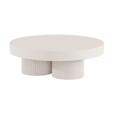 NORR11 Gear sohvapöytä Chalk, Ø120 cm