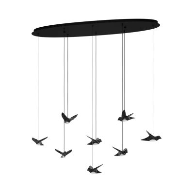 Stars of Light - Paratebueno riippuvalo, musta, 8-lamppuinen EGLO