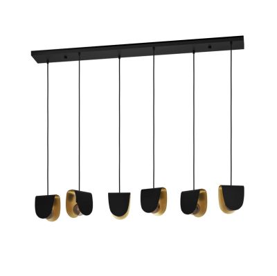 Stars of Light - Serenara riippuvalo 6-lamppuinen musta/kulta EGLO