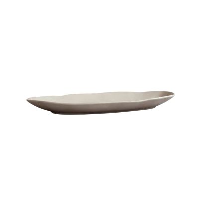 101 COPENHAGEN - Native tarjoilulautanen, pituus 50 cm, kivi, valkoinen –