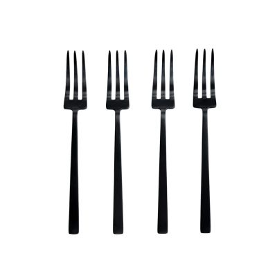 101 COPENHAGEN - Kogei-jälkiruokahaarukka, 4 kpl, musta, 16 cm
