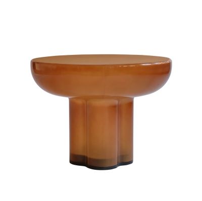 101 COPENHAGEN - Crown sivupöytä, karamelli, 41 cm, lasi