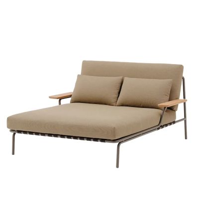 Muuto, Loungebed Settle käsinojilla Taupe