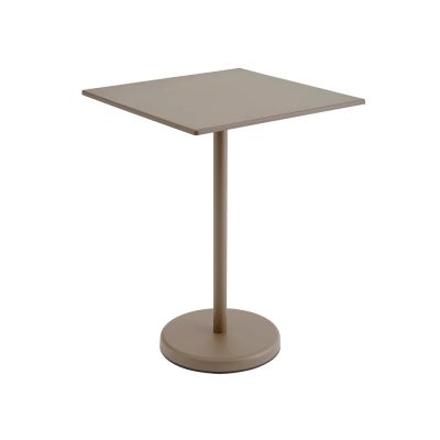 Muuto, Linear Steel Baaripöytä 70x70 h: 95 cm Taupe