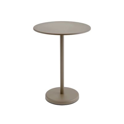 Muuto, Linear Steel Baaripöytä Ø70 h: 95 cm Taupe