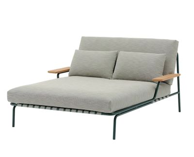Muuto, Loungebed Settle käsinojilla Dark Green