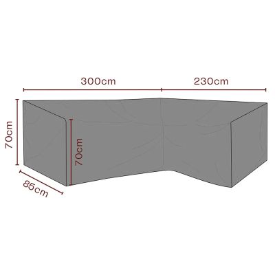 Brafab, Huonekalusuoja kulmasohva 230/300x70x85 cm Premium