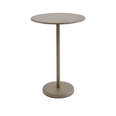 Muuto, Linear Steel Baaripöytä Ø70 cm Taupe