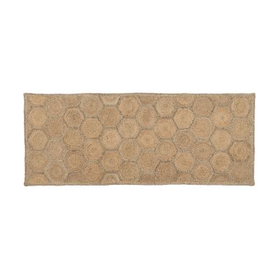 Dixie Elin matto Honey comb natural, 80x200 cm