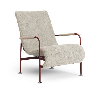 Swedese Serpentine nojatuoli Lampaantalja Moonlight-punainen