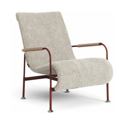 Swedese Serpentine nojatuoli Lampaankarva Moonlight-punainen-Tärnsjö Nature