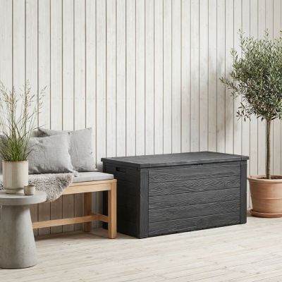 Ei brändiä Woody pehmustelaatikko 120x45x57 cm antrasiitti