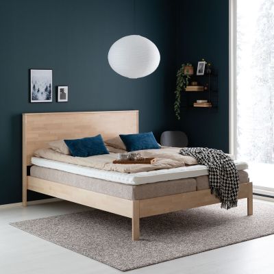 Unia Luxus patjapaketti 160x200 memory L , Memory medium, hiekka Omega 08, asiak