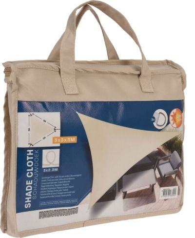 Ei brändiä Shade kolmio aurinkovarjo 300×300×300 cm kerma