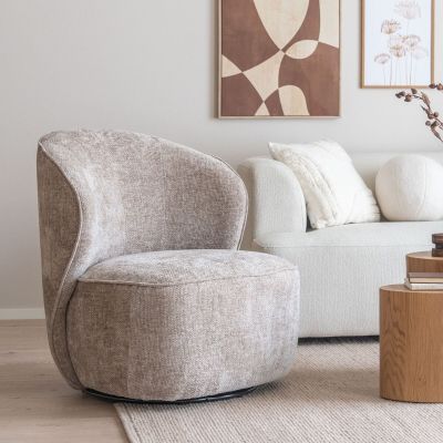 Veke Keko nojatuoli taupe Haga 30, asiakaspalautus