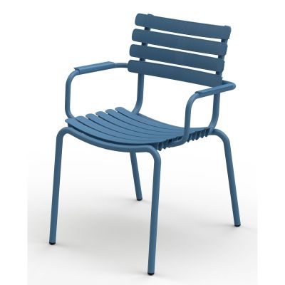 Houe, ReCLIPS ruokapöydän tuoli sininen/sininen alumiini