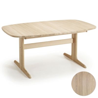 Skovby, Sm74 pöytä tammi massiivipuu valkoöljy 165-265X100X73Cm