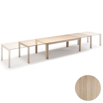 Skovby, Sm24 pöytä massiivipuu valkoöljytty tammi 200-356(512)x100x73 cm