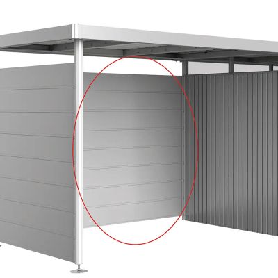 Biohort, Bakvägg sivukatos koko H2-H5, metallic hopea