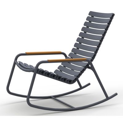 Houe, Reclips gungstol dark grey alumiini bambu