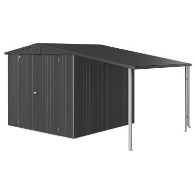 Biohort, Europa sivukatos puutarhavarasto koko 45 metallic tummanvihreä