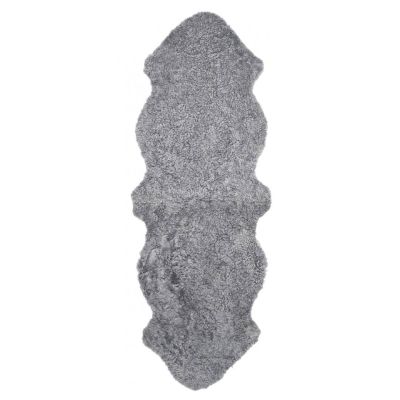 Skinnwille, Curly Rug 2-set 180x55cm Charcoal Grey hopea