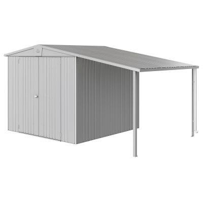 Biohort, Europa sivukatos puutarhavarasto koko 45 metallic hopea