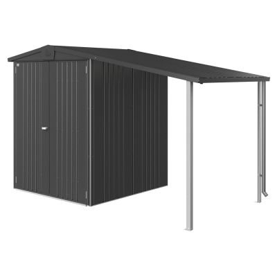 Biohort, Europa sivukatos puutarhavarasto koko 234a metallic tummanharmaa