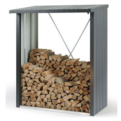 Biohort, Woodstock vedförvaring 150 cm tummanharmaa