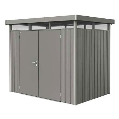 Biohort, Highline puutarhavarasto dubbeldörr koko h2 metallic kvarts-harmaa