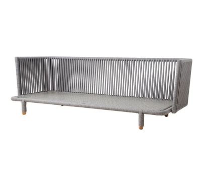 Cane-line, Moments 3-Pers. sohva Grey