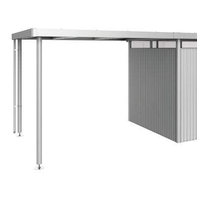 Biohort, Highline sivukatos puutarhavarasto koko h3 metallic hopea