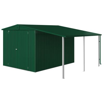 Biohort, Europa sivukatos puutarhavarasto koko 67 tummanvihreä