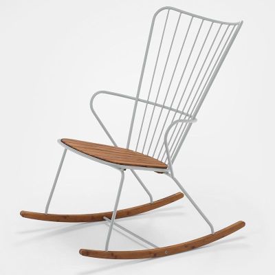 Houe, Paon gungstol valkoinen/taupe stål