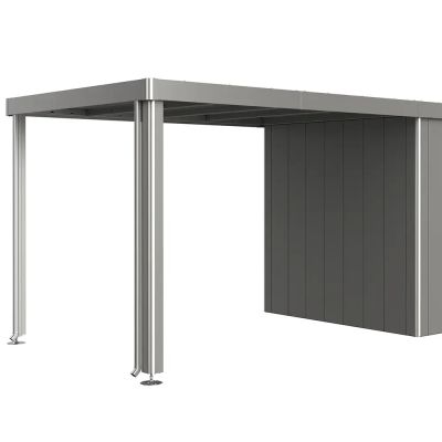 Biohort, sivukatos sopii puutarhavarasto Neo 3A/3B/3C/3D metallic harmaa