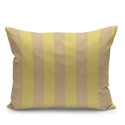 Skagerak, Barriere koristetyyny 50x40 cm Lemon/hiekka Stripe