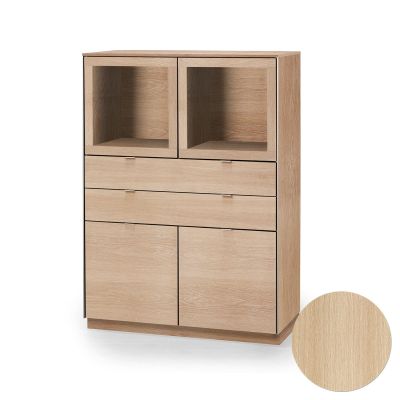 Skovby, Sm923 Vitrinskåp tammi lakka 98X44X136Cm