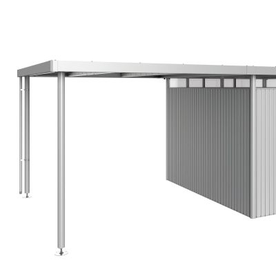 Biohort, sivukatos puutarhavarasto highline koko h5 metallic hopea