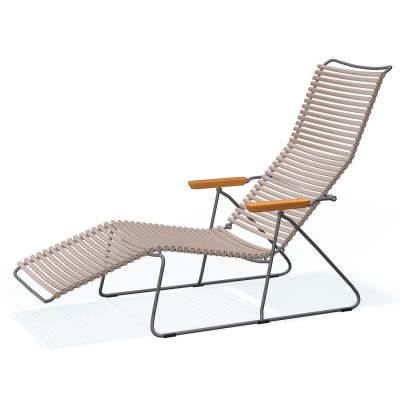 Houe, Click sunlounger hiekka lamellas bambu
