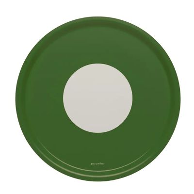 Pappelina, Vera tray 38x38 cm round dark green
