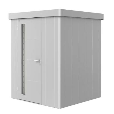 Biohort, puutarhavarasto Neo 1A kanssa Standarddörr, metallic hopea